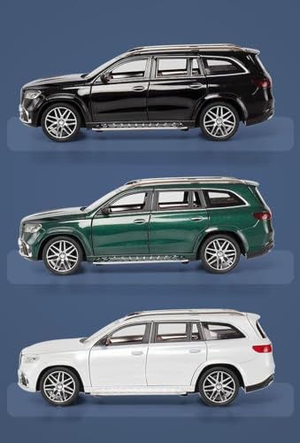 Image of 1:24 Big Size Mercedes GLS63 Scale Model Car - Exclusive Alloy Metal Pull Back Die Cast Car Toy with Openable Doors, Light & Music - Best Gifts for Kids【Colors as Per Stock】