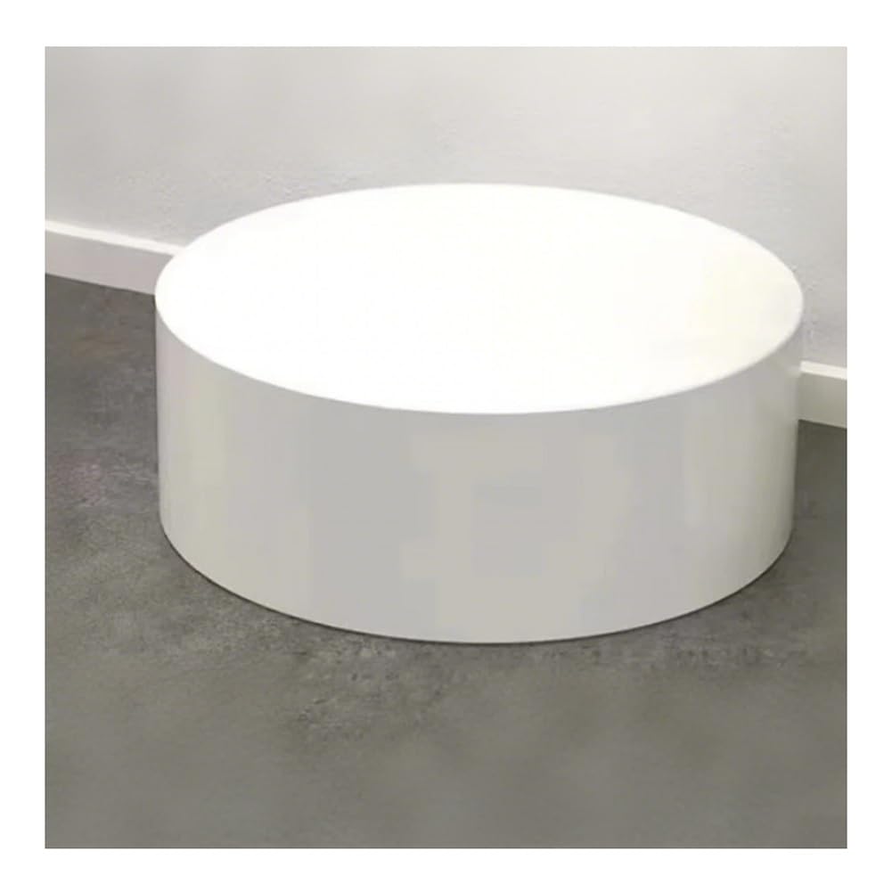Rygcrud Round Stage Platform for Events, Bridal Store Pedestal for Women Stand on, Display Riser for Mannequin/Shoe/Bags(White,40x20cm)