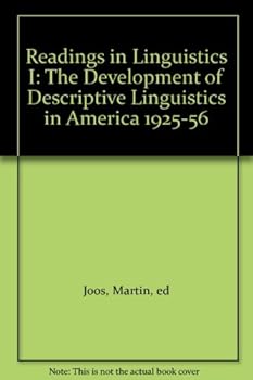 Hardcover Readings in Linguistics I: The Development of Descriptive Linguistics in America 1925-56 [German] Book