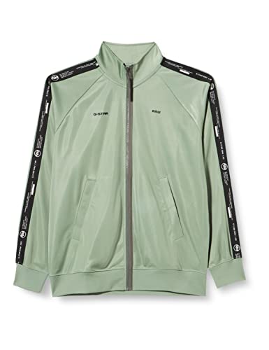 G-Star Raw Logo Tape Track Jacke, Suéter Para Hombre, Verde Lt Thymol D22017-D137-B438 , M G-Star Raw Logo Tape Track Jacke, Suéter Para Hombre, Verde Lt Thymol D22017-D137-B438 , M