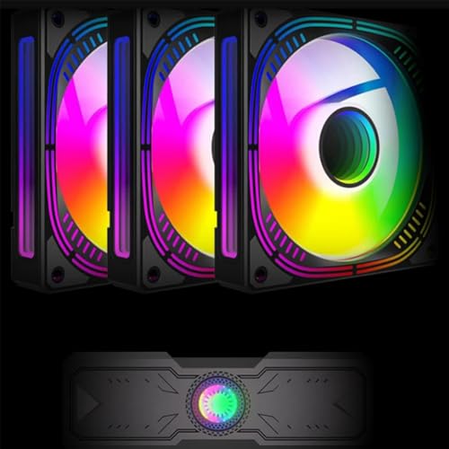 Pawlickio Control 3 en 1 Hub para Ventiladores para Case 9 PWM ARGB Hub de 1 a 9 ARGB PWM Hub 9X4 Pin PWM y 9X5V 3 Pin ARGB para Ventiladores para Caja de PC - imagen 4