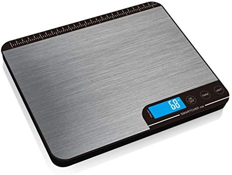reflex 15kg / 33lb digital smart food kitchen baking postal Scale, grams and ounces, waterproof, USB rechargeable, wireless, accurate, metal stainless steel surface, nutritional keto calculator, wireless, free mobile apps