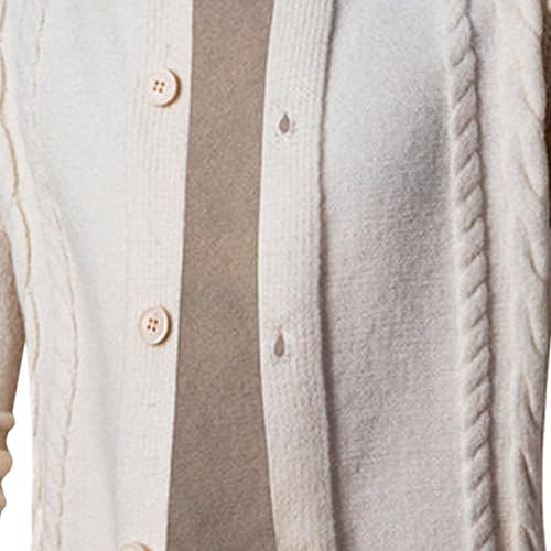 Mens Stand Collar Button Down Cardigan Open Front Ribbed Big Tall Sweaters Cable Knit Silm Fit Cardigans Sweater4