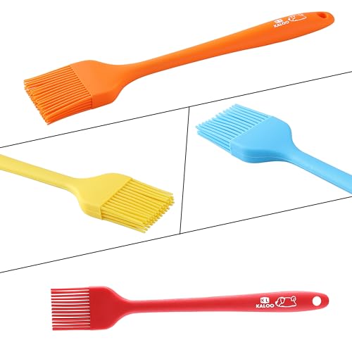 4PCS Silicone Basting Pastry Brush, Kaloo Kitchen Cooking Brush for Food Butter Oil BBQ Sauce Baking, Heat Resistant & Dishwasher Safe (Stylish Dog Pattern) - Thumbnail 4