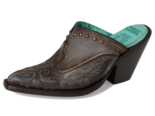 Corral Boots Women's Lady Inlay & Embroidery & Studs Mule2
