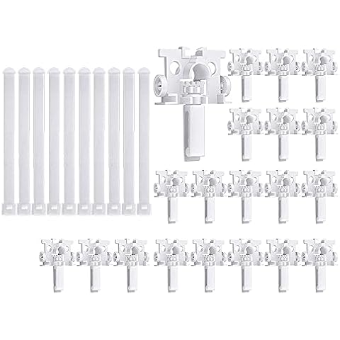 Heritan Vertical Blind Repair Carrier with Stem Vertical Blinds Repair Kit White Blinds Replacement Parts20Pcs Cover