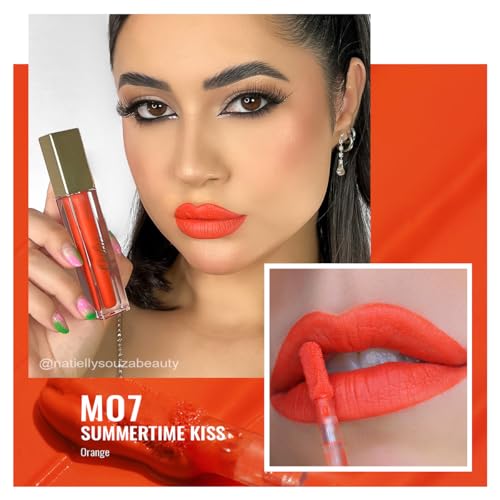 Oulac Matte Lipstick for Women, Long Lasting Liquid Lipstick High Impact Lip Color Full Coverage Lip Makeup with Vitamin E Waterproof Formula,Vegan M07+MS06+MS08