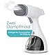 Homuserr Dampfglätter Steamer 1500W, LCD Tragbarer Dampfbügeleisen mit Dampfbürste, Schnelles Aufheizen in 20 Sekunden, 2 Dampfstufen, 300ml Großer Kapazität, Vertikaler und Horizontaler Dampfglätter