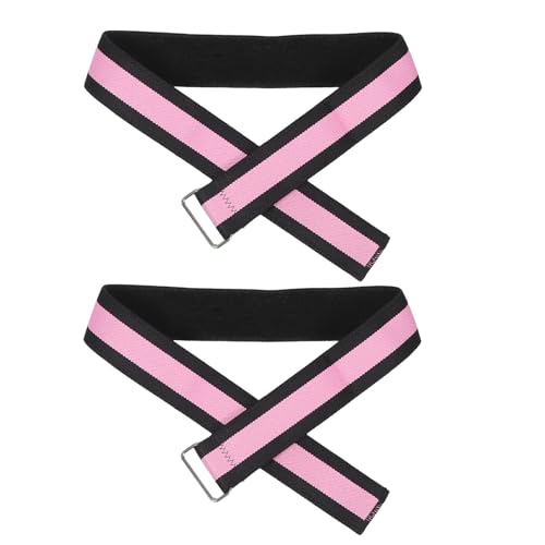 Alasum Bandas de Resistencia para Muslos y Glúteos 2 Piezas Color Rosa, Banda Elástica Antideslizante para Entrenamiento de Fuerza, Yoga, Pilates y Ejercicios en Casa
