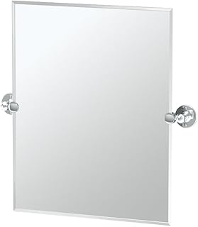 Gatco 4419SM Cafe Small Wall Rectangle Mirror, 24 H x 23.5 W
