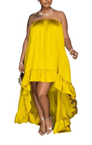 Womens Sexy Summer Dresses Halter Neck Plus Size Long Maxi Dress Casual Floral Beach Sun Dresses with Pockets