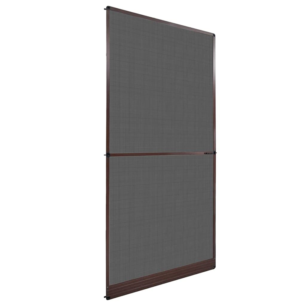 Mosquitera para puertas Nice Cool de 120 x 240 cm ajustable color marrón con cierre magnético