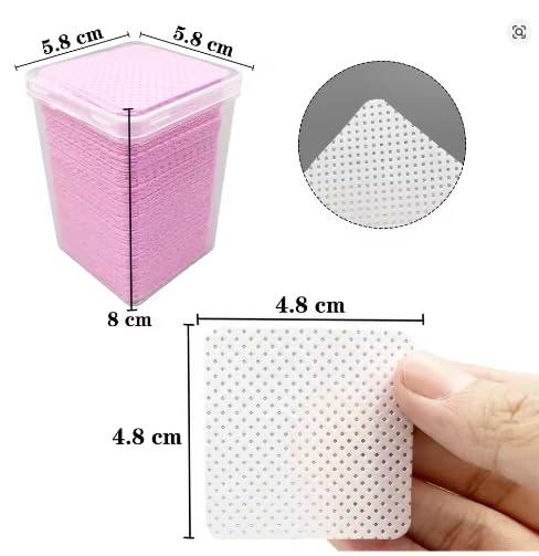 Nail Polish Remover Wipes, Nail Wipes for Gel and Regular Polish, Easy to Use, Travel Friendly, 100 Count
