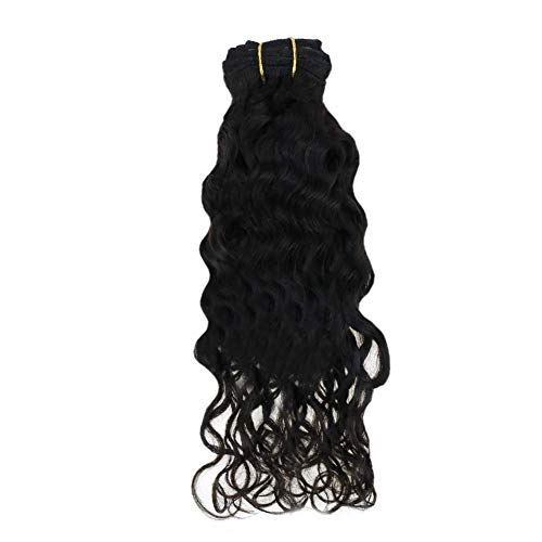 Clip in Hair Extensions Wavy Style 18 Inch Off Black Color Clip In Natutal Wave Human Remy Hair 7Pcs 100g