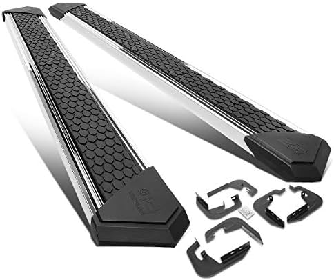 J2 Engineering J2-STEPB-ZTL-8253-SS 8 Inches Chrome SS Honeycomb Step Pad Nerf Bar Running Boards Compatible with 07-19 Silverado/Sierra Extended Cab
