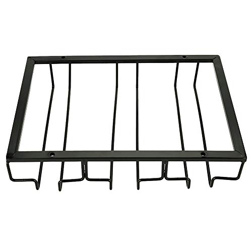 Socialme-eu Gabinete Para Vino de Metal Hierro Gabinete Portavasos Percha Estante Cocina Barra de Comedor Suministros Para Hogar