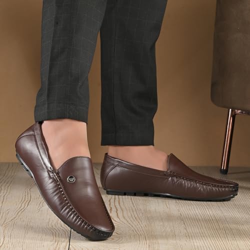 Image of Centrino Mens Slip-on Shoes | Slip On Cushioned Insole Formal Shoe |Premium Craftsmanship & Durable Build |Classic, Timeless Durable Formal Shoes with a Smart and Sleek Upper, Crafted Material (6816)