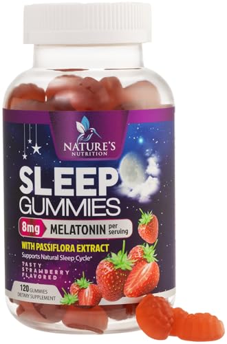 Melatonin Sleep Gummies - 8 mg Melatonin Extra Strength with