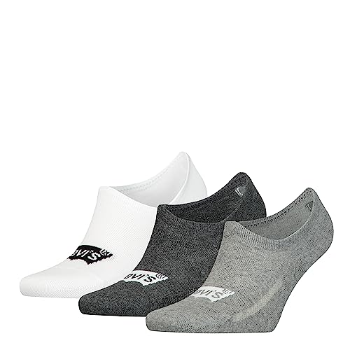 Levi's Footie, Gris (Grey Combo), 35-38 (Pack de 3) Unisex Adulto