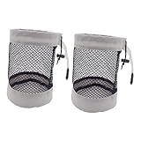 Yiju 2Pcs Golf Ball Bag Holder Drawstring Closure Small Breathable Lightweight Net Bag Pouch for Gym Beach Beach Outdoor Travel, L