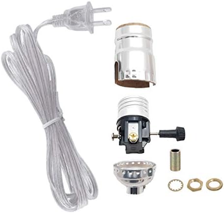B&P Lamp® Nickel Plated Socket with Matching Cord Set and Basic Hardware