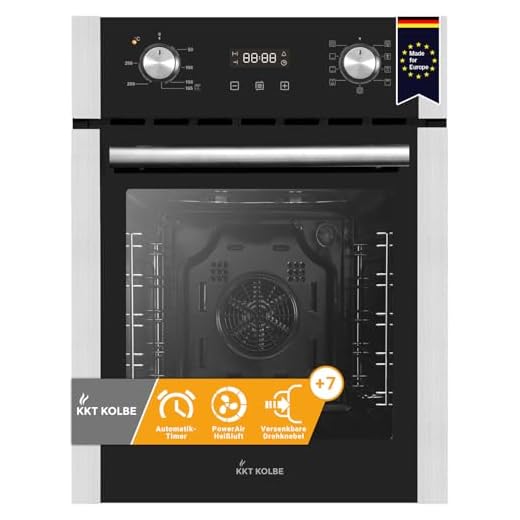 Horno electrico empotrable 50 cm | 50L | 2,8kW | Función Pizza | Parrilla | Aire circulante | Temporizador automático | EB4505ED