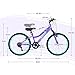WEIZE 24 Inch Kid Mountain Bike,Kid Bike for Girls Age 6-14 Year Old,6 Speed Kid Bicycle with Front Suspension Fork,Adjustable Seat Height,High-Carbon Steel Frame,Ideal for Girl Adventurers,Purple