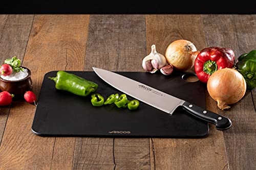 Arcos Chef Knife 10 Inch Stainless Steel. Professional Multipurpose Cooking Knife To Cut And Clean Vegetables. Ergonomic Polyoxymethylene Handle And 260Mm Blade. Series Opera. Color Black #TOP5