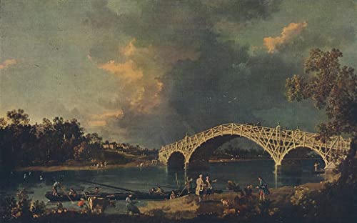 Toile Vieux pont Walton Antonio Canal pour sublimer un mur de salon vide