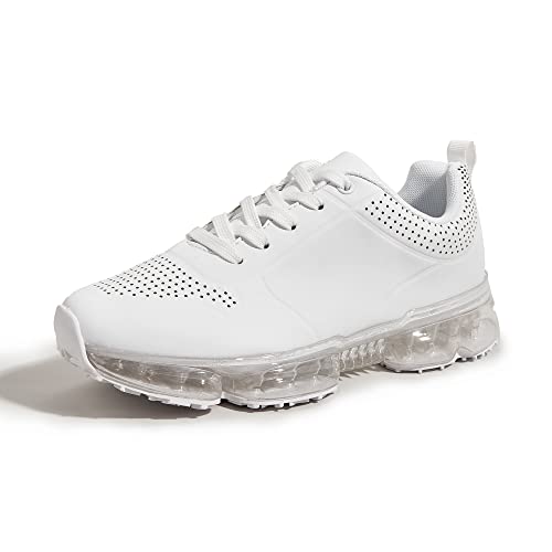 Image of LUCKY STEP Women Air Cushion Fashion Sneakers Breathable Casual Comfortable Lightweight Walking Shoes