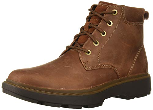 Clarks Men's Dempsey Top Ankle Boot, Mahogany Leather, 100 M US
