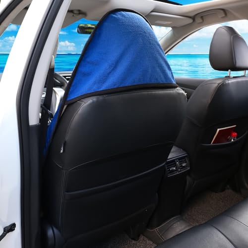 Image of Leader Accessories Towel Car Seat Cover Waterproof Blue for Truck SUV Front Seat Machine Washable - After The Gym, Runs, Swimming, Surfing