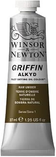 Winsor & Newton Griffin 37ml Alkyd Fast Drying Oil Colour Tube - Raw Umber