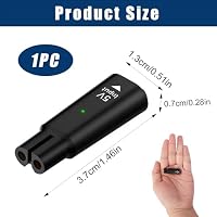 Swiftctrl 5V USB-C Ladegerät Adapter, Charger Converter für Rasierer Haarschneider, Für Rasierer Philips One Blade QP2734 QP2824 QP2724 QP2834 QP4631 MG7930 MG7950 MG9530 7000 9000 Series（Schwarz） – Ansicht 2