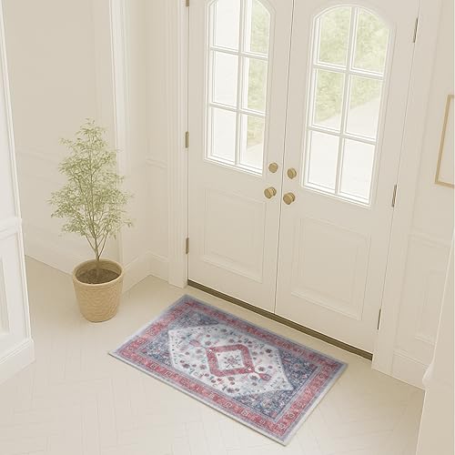 Alfombra Turca Lavable, Vintage, Oriental, Inspirada En La Antigüedad, Tradicional, Alfombra Pequeña Y Moderna, Alfombra De Lujo Para Entrada, Dormitorio, Baño Y Cocina 402rn, 2 X 3 Alfombra Turca Lavable, Vintage, Oriental, Inspirada En La Antigüedad, Tradicional, Alfombra Pequeña Y Moderna, Alfombra De Lujo Para Entrada, Dormitorio, Baño Y Cocina 402rn, 2 X 3