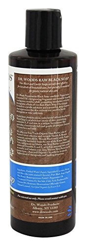 Dr. Woods Raw Moisturizing Black Peppermint Soap With Organic Shea Butter, 8 Ounce #TOP1