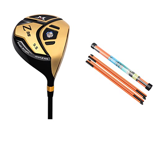 Mazel Golf Driver 10.5 Degree & Orange Golf Alignment Stick,Bundle Of 2 #TOP6
