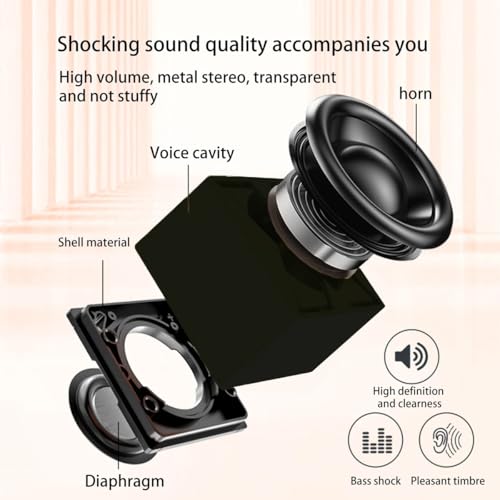 Image of S K Tea Merchant Portable Bluetooth Speaker with HD Sound, LED Lights & Waterproof Design - Clip-On Wireless Mini Speaker for Shower, Travel, Outdoors - Compact & Stylish