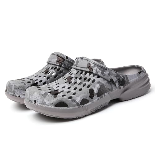 Image of FLIOZY Men's Garden Clogs Shoes Non Slip Shower Slippers Summer Outdoor Beach Sandals