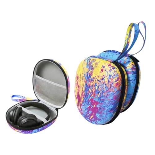 EVA�w�b�h�z���P�[�X�A�n�[�h�V�F���g���x���I�[�K�i�C�U�[�B | Sony WH-CH720N/WH-CH520�AJBL Tune 510BT�ȂǂɑΉ��B22x20x7cm�A�ϏՌ�EVA�V�F���A�P�[�u���p���b�V���|�P�b�g�B