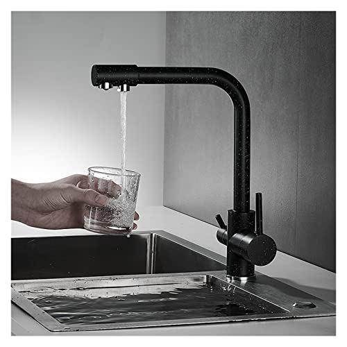 Mitigeur de cuisine double pulvérisation noir mat anti-calcaire - 3