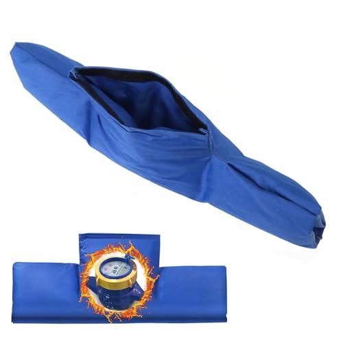 Couverture Isolante pour Compteur D'eau,Housse D'Isolation à Compteur D'eau 56.5 x 28.5CM,Couvercle Isolé pour Compteur D'eau,Couvercle de Vanne Anti-Gel,Protection des Compteurs d'eau en Hiver