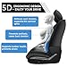 Car Seat Covers for Hyundai Palisade 2020-2025, Waterproof Nappa Leather Seat Cover, Anti-Slip Car Seat Covers, Airbag Compatible, Automobile Seat Covers Sets.(Standard 2 Seats/Pure Black)