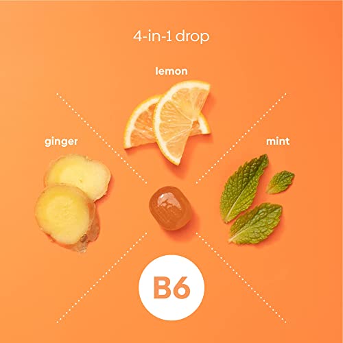 Image of Upspring Stomach Settle Nausea Relief Drops - Fast-Acting Pregnancy Nausea Relief & Morning Sickness Relief with Ginger, Lemon, Spearmint, Honey & B6, Lemon-Ginger-Honey Flavor, 28 Drops