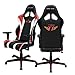 DXRacer R-Series OH/RZ208/NRW Silla, Polipiel, Aluminio, Negro/Rojo/Blanco, u