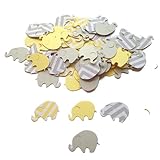 100 Elephant Baby Shower Yellow Chevron Elephant Yellow Gray Elephant Confetti Elephant Cut Out Elephant Theme Baby Shower Yellow Elephant Gender Neutral Baby Shower