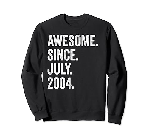 Awesome Since July 2004 19 cumpleaños Sudadera