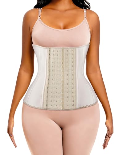 Image of ECOWALSON Waist Trainer for Women - 9 /25 Steel Bones & Additional Extender Cincher Corset for Hourglass body Shaper