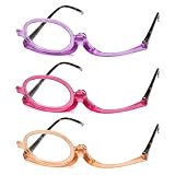 3 occhiali per truccarsi con lente d'ingrandimento da donna +2,50