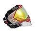 Empire EVS Paintball Goggle Mask with Dual Thermal HD Fire Mirror Lens, Clear and Red